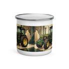 The Tractor Mugs Store John Deere 3350 | Art Deco Enamel Mug Quality Farmers Merch