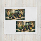 The Tractor Mugs Store John Deere 3350 | Art Deco Throw Blanket Quality Farmers Merch