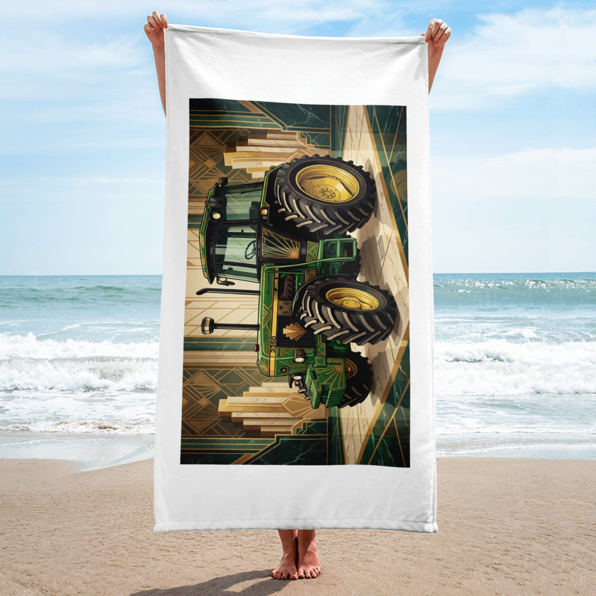 The Tractor Mugs Store John Deere 3350 | Art Deco Towel Quality Farmers Merch