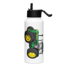 The Tractor Mugs Store John Deere 3650 | Stainless steel water bottle with a straw lid Quality Farmers Merch