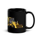 The Tractor Mugs Store John Deere 410G Backhoe | Black Glossy Mug Quality Farmers Merch