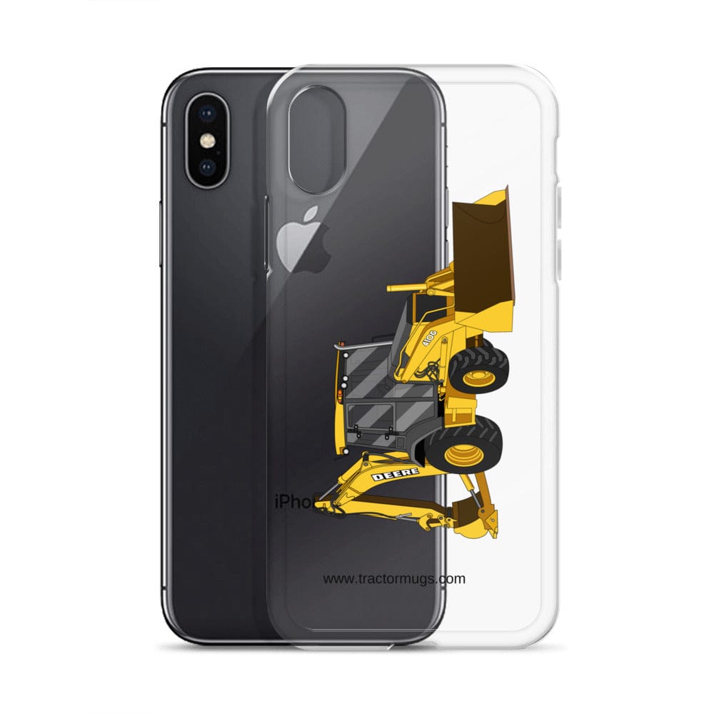 The Tractor Mugs Store John Deere 410G Backhoe | Clear Case for iPhone® Quality Farmers Merch