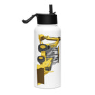 The Tractor Mugs Store John Deere 410G Backhoe | Stainless Steel Water Bottle Quality Farmers Merch