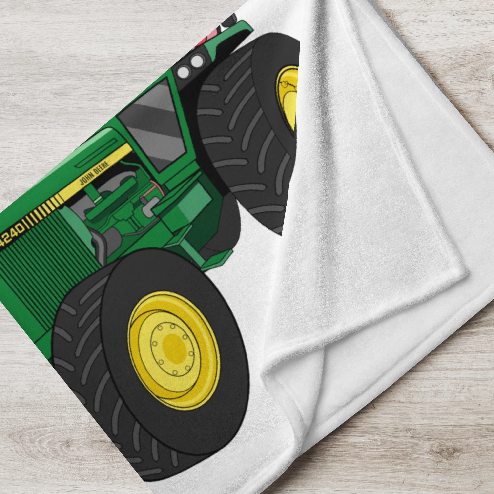 The Tractor Mugs Store John Deere 4240  | Throw Blanket Quality Farmers Merch