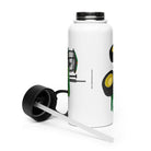 The Tractor Mugs Store John Deere 4440 4WD  | Stainless steel water bottle with a straw lid Quality Farmers Merch