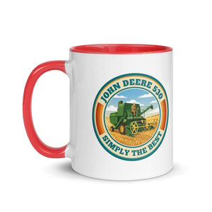 The Tractor Mugs Store John Deere 530 John Deere 530 SIMPLY THE BEST | Mug with Colour Inside Quality Farmers Merch