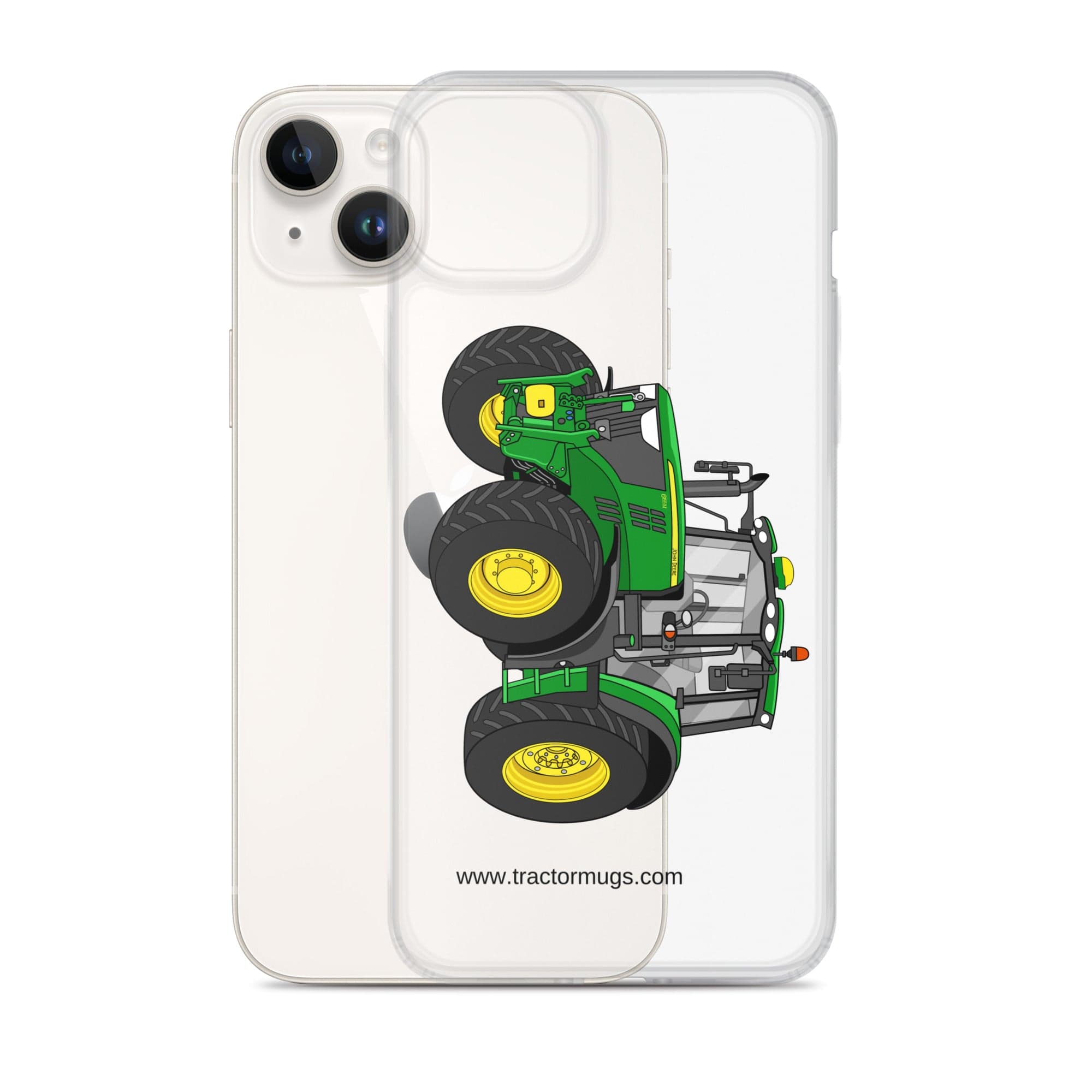 The Tractor Mugs Store John Deere 6155 M | Clear Case for iPhone® Quality Farmers Merch