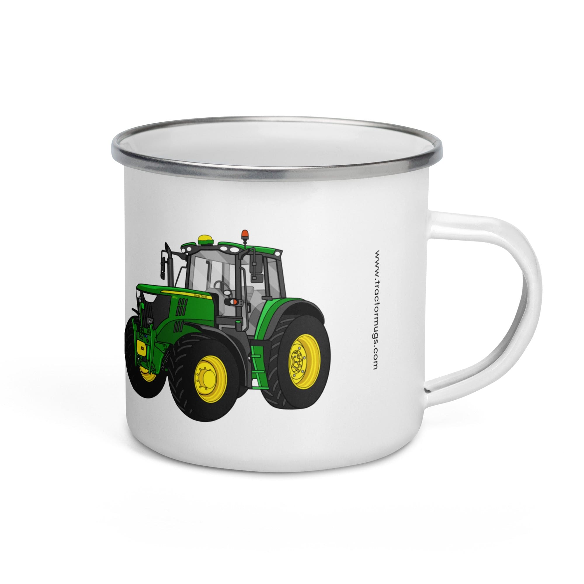 The Tractor Mugs Store John Deere 6155 M | Enamel Mug Quality Farmers Merch