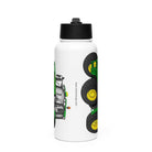 The Tractor Mugs Store John Deere 6155 M | Stainless steel water bottle with a straw lid Quality Farmers Merch