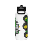 The Tractor Mugs Store John Deere 6155 M | Stainless steel water bottle with a straw lid Quality Farmers Merch