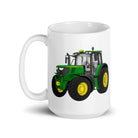 The Tractor Mugs Store John Deere 6155 M | White glossy mug Quality Farmers Merch