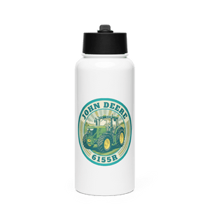 The Tractor Mugs Store John Deere 6155R | Stainless Steel Water Bottle Quality Farmers Merch