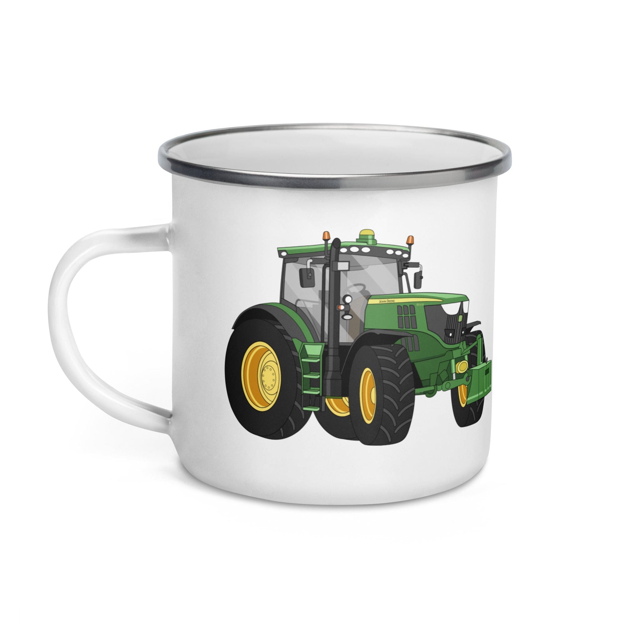 The Tractor Mugs Store John Deere 6210 R | Enamel Mug Quality Farmers Merch