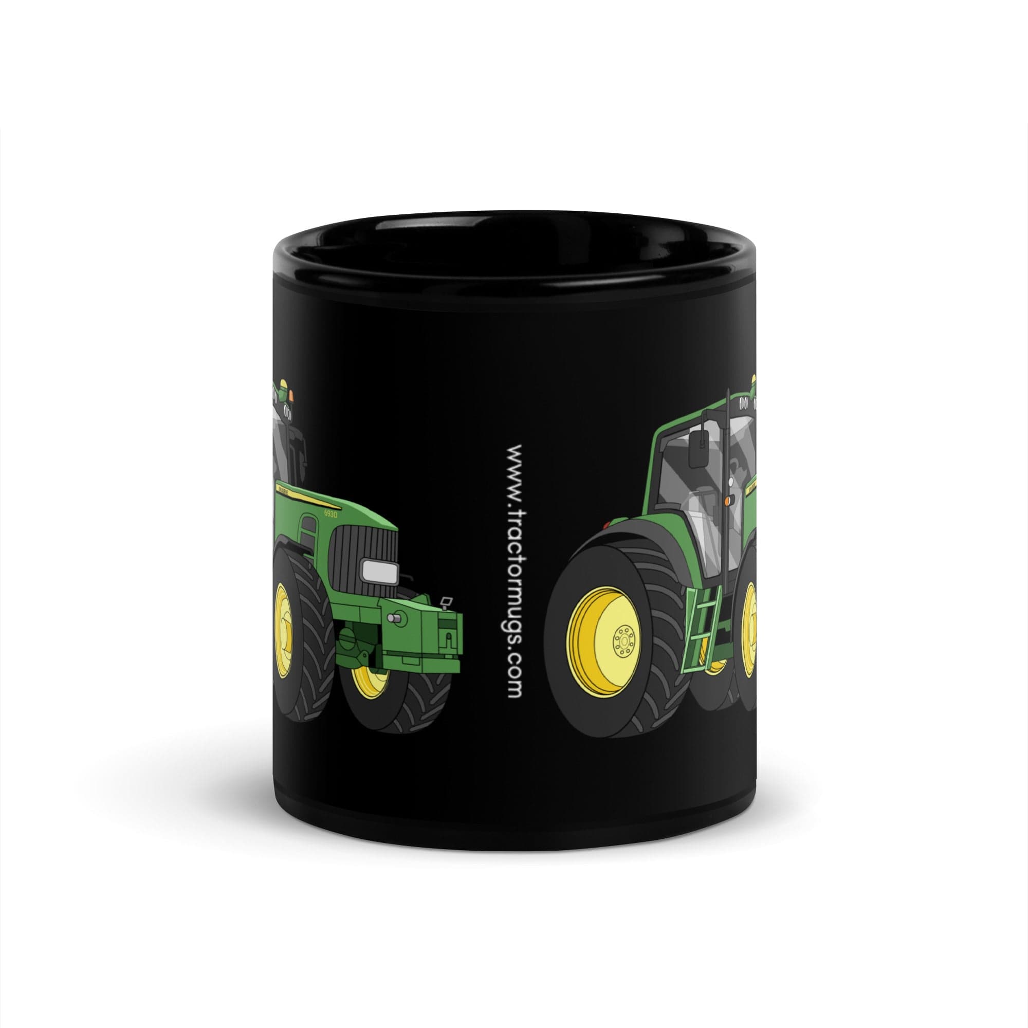 The Tractor Mugs Store John Deere 6930 Premium | Black Glossy Mug Quality Farmers Merch