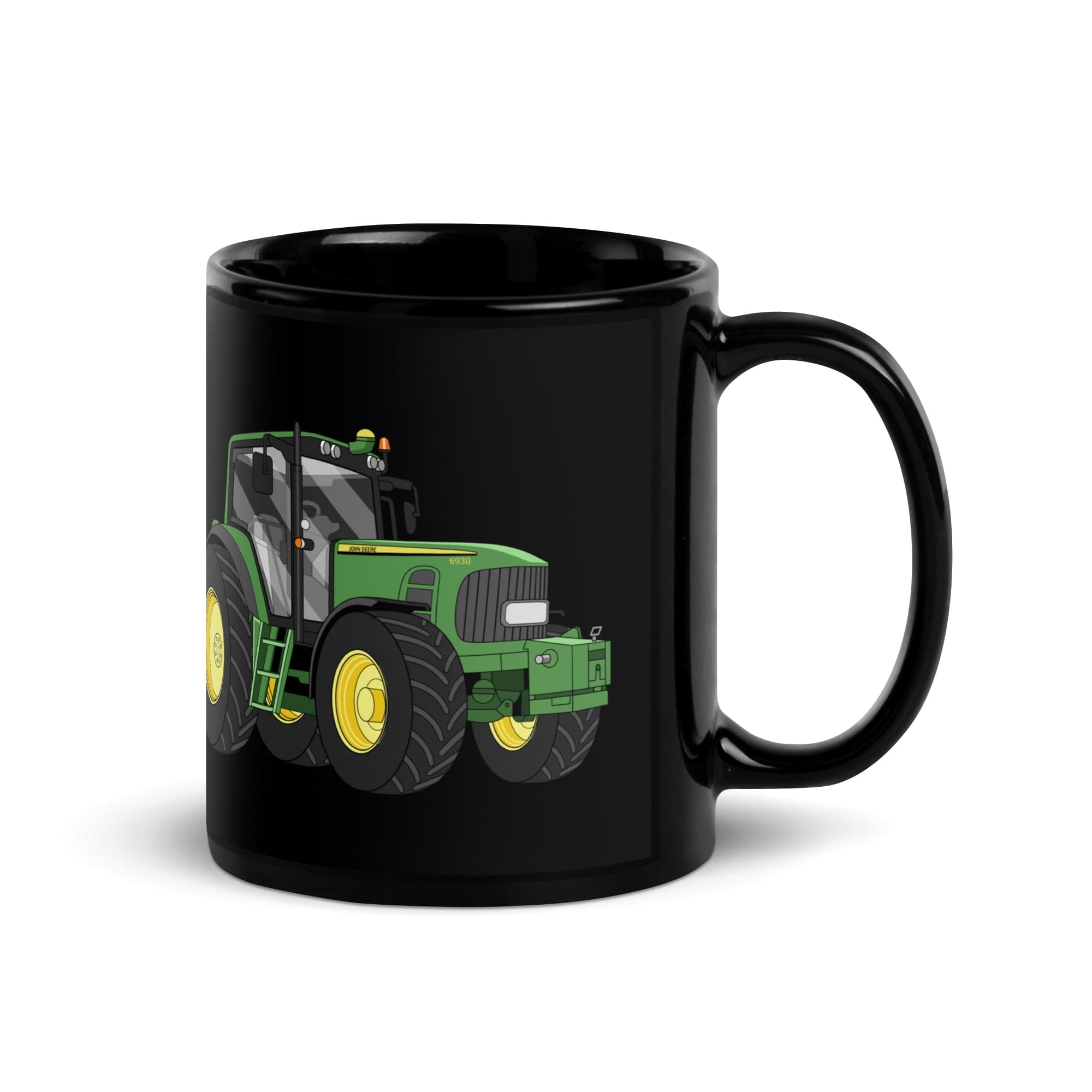 The Tractor Mugs Store John Deere 6930 Premium | Black Glossy Mug Quality Farmers Merch