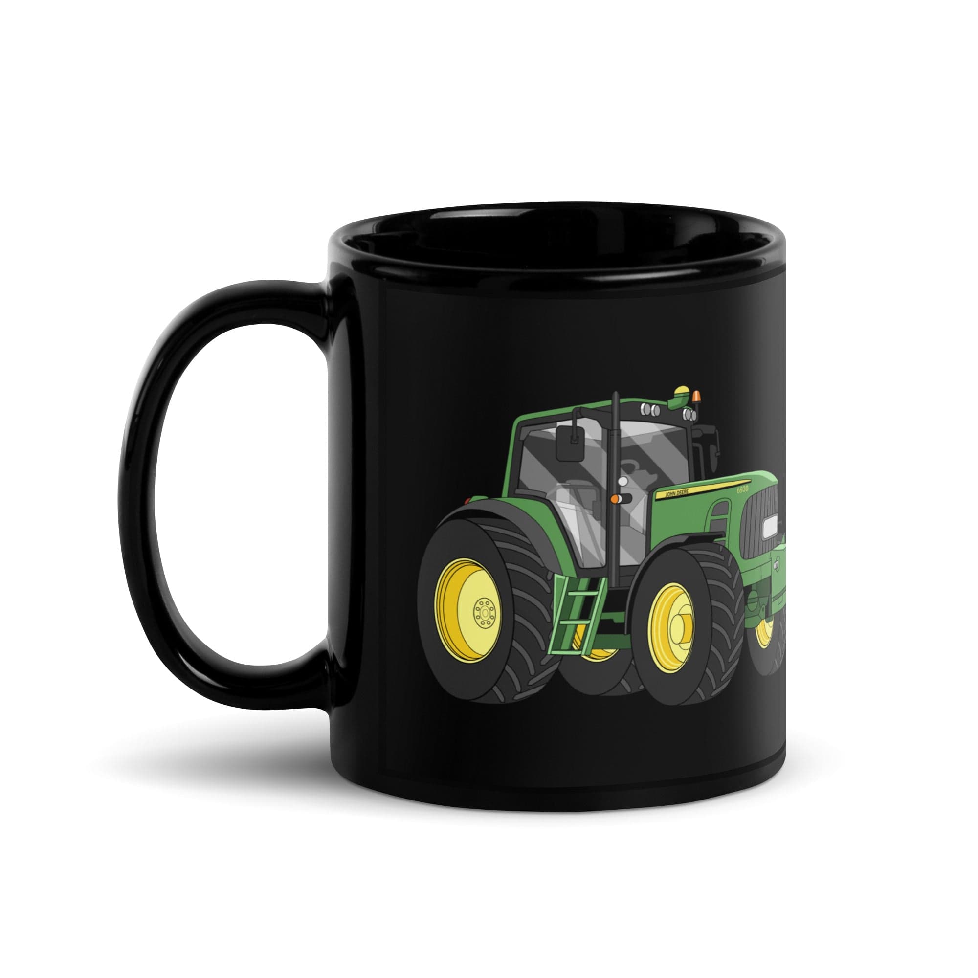 The Tractor Mugs Store John Deere 6930 Premium | Black Glossy Mug Quality Farmers Merch