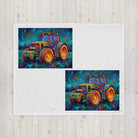 The Tractor Mugs Store John Deere 6930 | Splash Art Throw Blanket Quality Farmers Merch
