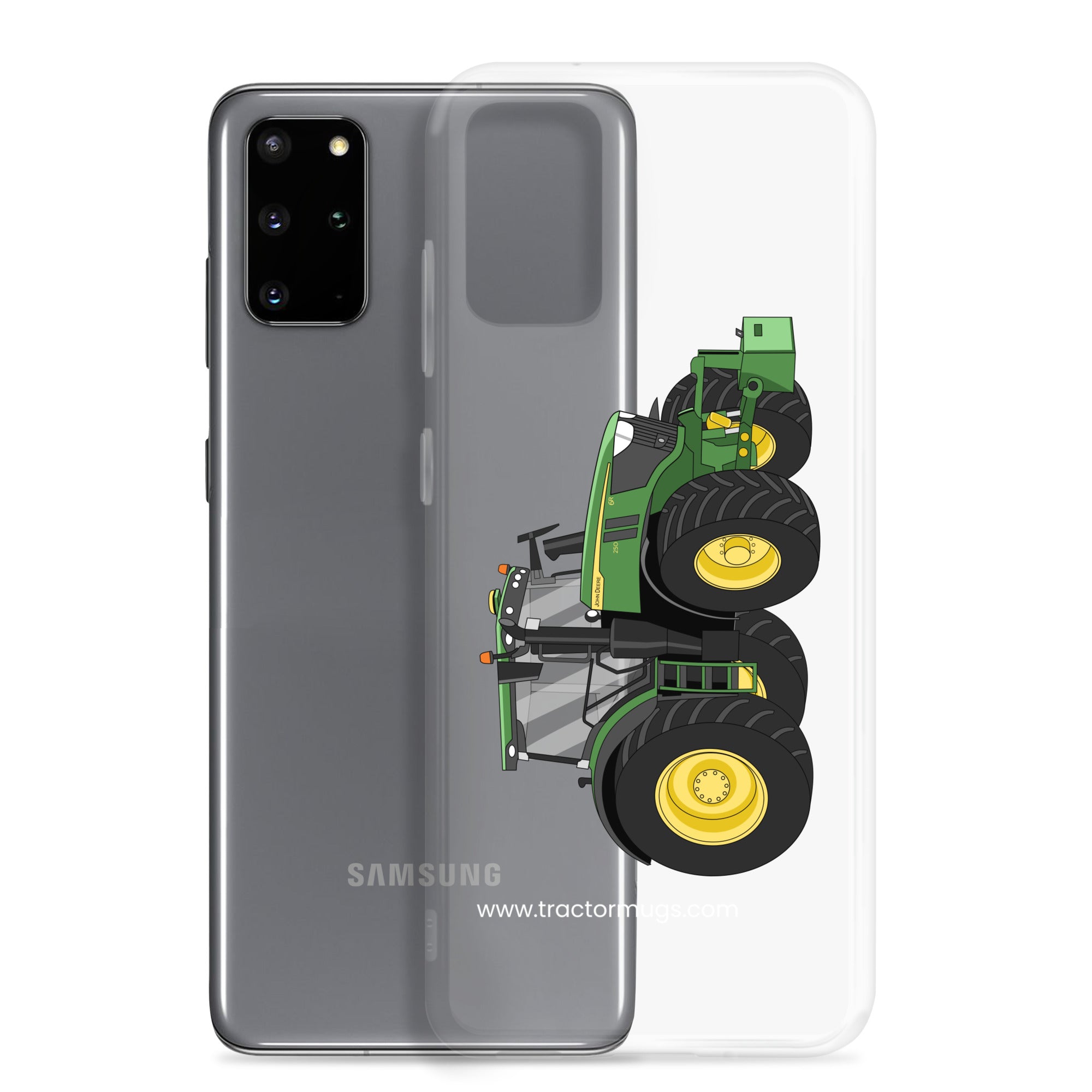 The Tractor Mugs Store John Deere 6R | Clear Case for Samsung® Quality Farmers Merch
