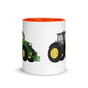 The Tractor Mugs Store John Deere 6R | Mug with Color Inside Quality Farmers Merch