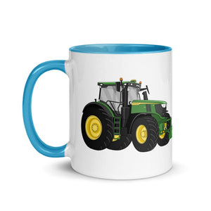 The Tractor Mugs Store John Deere 6R | Mug with Color Inside Quality Farmers Merch