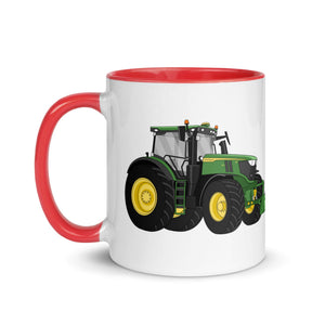 The Tractor Mugs Store John Deere 6R | Mug with Color Inside Quality Farmers Merch