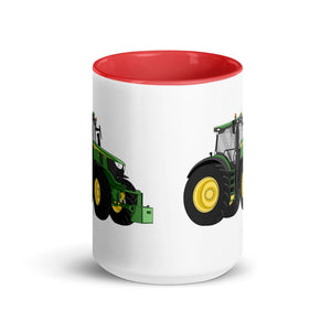 The Tractor Mugs Store John Deere 6R | Mug with Color Inside Quality Farmers Merch