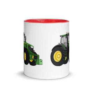 The Tractor Mugs Store John Deere 6R | Mug with Color Inside Quality Farmers Merch