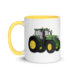 The Tractor Mugs Store John Deere 6R | Mug with Color Inside Quality Farmers Merch