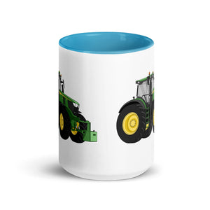 The Tractor Mugs Store John Deere 6R | Mug with Color Inside Quality Farmers Merch