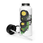 The Tractor Mugs Store John Deere 6R | Stainless steel water bottle with a straw lid Quality Farmers Merch