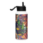 The Tractor Mugs Store John Deere 7810 | Art Deco Stainless steel water bottle with a straw lid Quality Farmers Merch