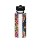 The Tractor Mugs Store John Deere 7810 | Art Deco Stainless steel water bottle with a straw lid Quality Farmers Merch