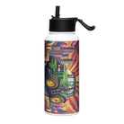 The Tractor Mugs Store John Deere 7810 | Art Deco Stainless steel water bottle with a straw lid Quality Farmers Merch