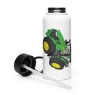 The Tractor Mugs Store John Deere 7R 350 auto powr | Stainless steel water bottle with a straw lid Quality Farmers Merch