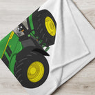 The Tractor Mugs Store John Deere 7R 350 auto powr | Throw Blanket Quality Farmers Merch