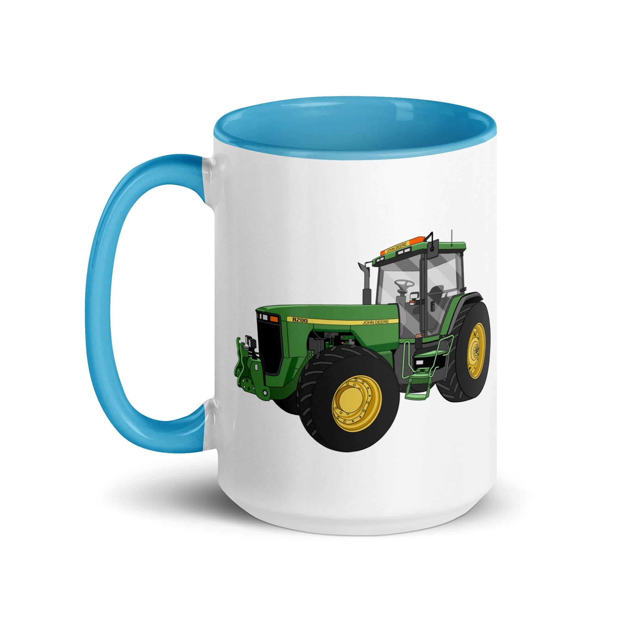 The Tractor Mugs Store John Deere 8200 | Mug with Color Inside Quality Farmers Merch