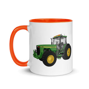 The Tractor Mugs Store John Deere 8200 | Mug with Color Inside Quality Farmers Merch