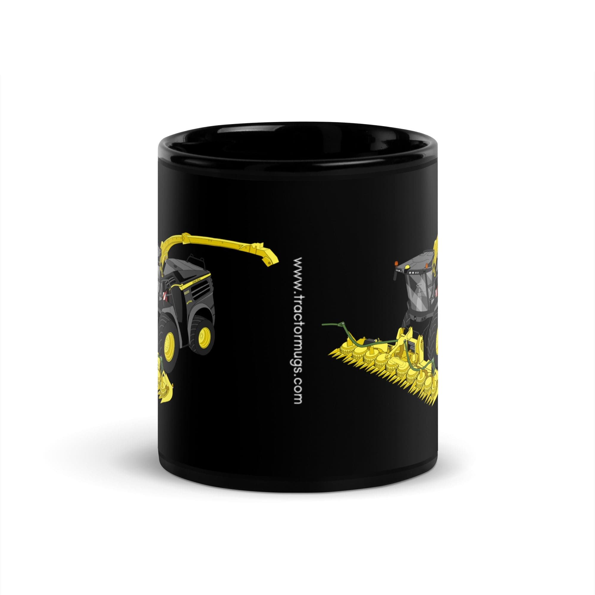 The Tractor Mugs Store John Deere 8800 Black Beauty Silage Harvester | Black Glossy Mug Quality Farmers Merch