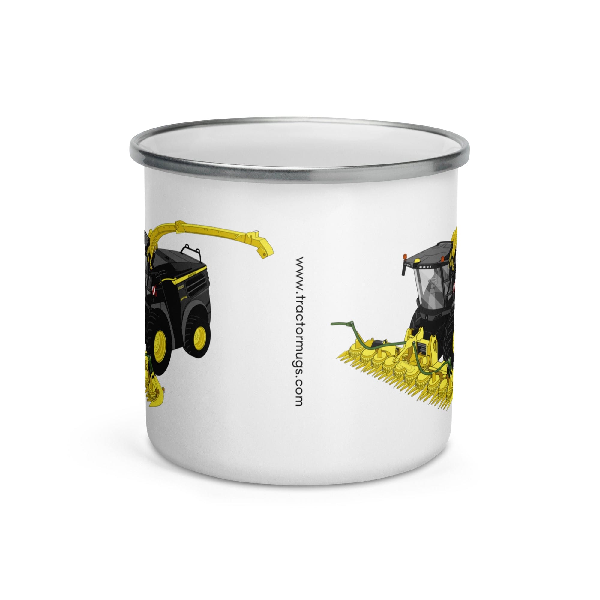 The Tractor Mugs Store John Deere 8800 Black Beauty Silage Harvester | Enamel Mug Quality Farmers Merch