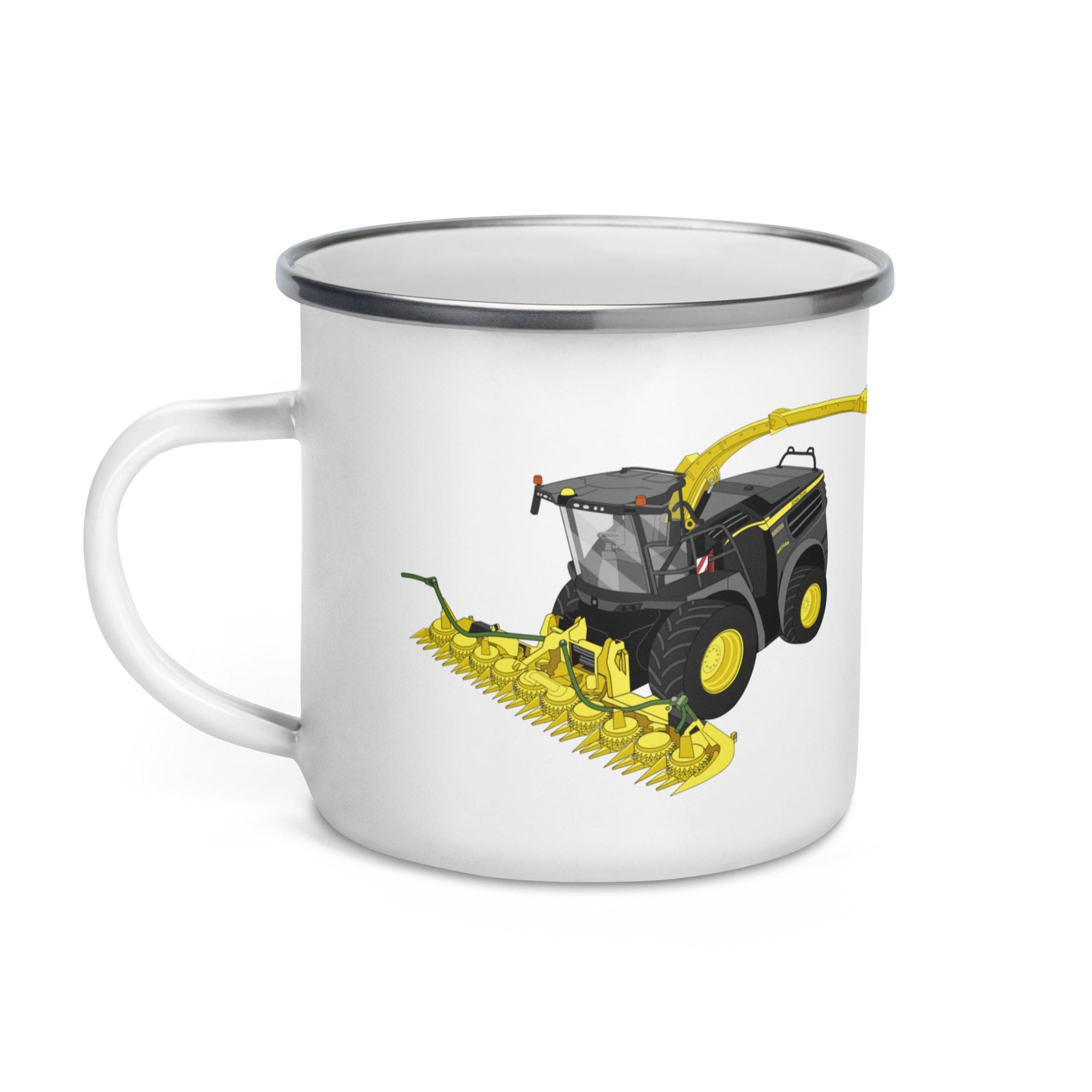 The Tractor Mugs Store John Deere 8800 Black Beauty Silage Harvester | Enamel Mug Quality Farmers Merch