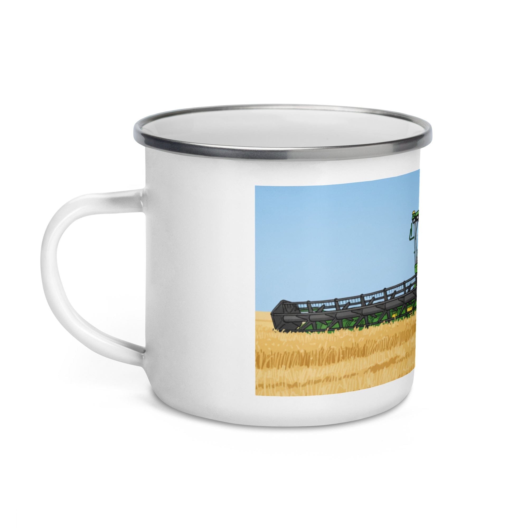 The Tractor Mugs Store John Deere 9750 STS Combine | Enamel Mug Quality Farmers Merch
