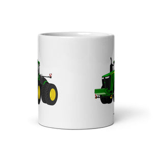 The Tractor Mugs Store John Deere 9R 640 | White glossy mug Quality Farmers Merch