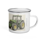 The Tractor Mugs Store John Deere Pencil Sketch Enamel Mug Quality Farmers Merch