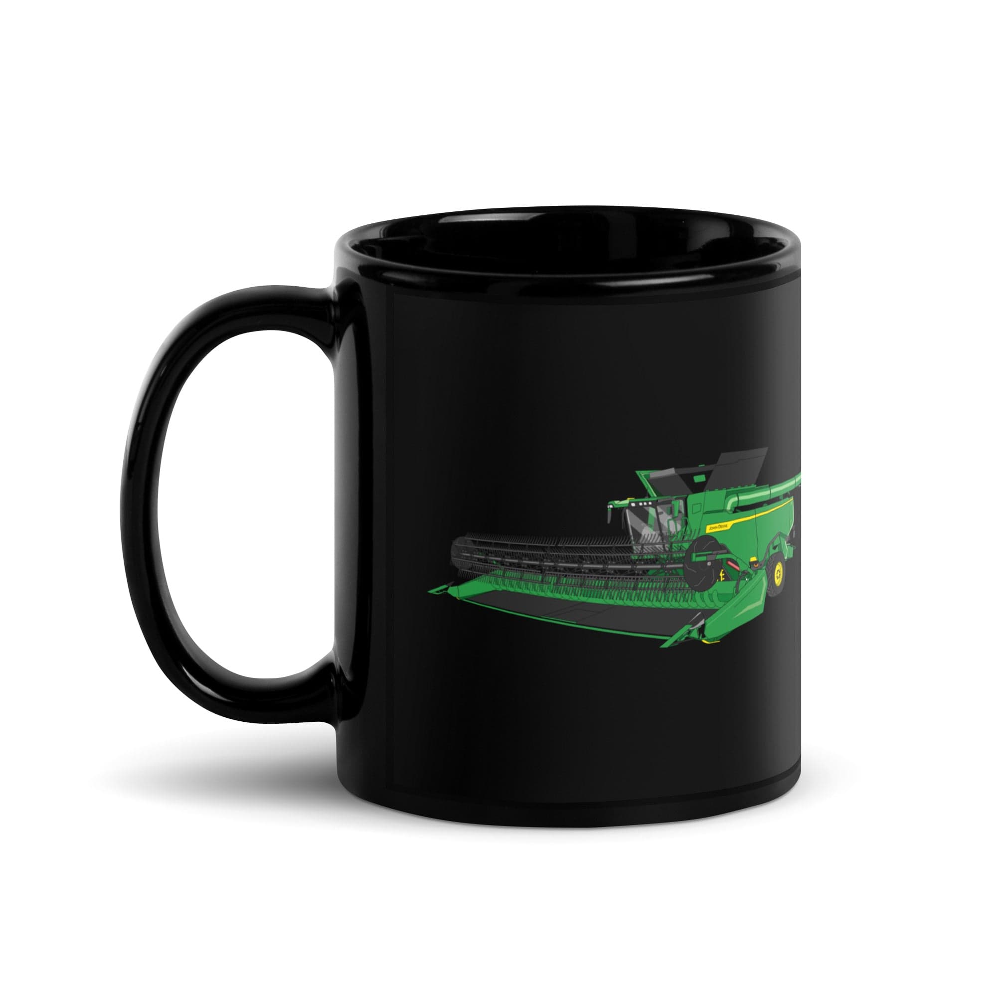 The Tractor Mugs Store John Deere X9 1100 Combine | Black Glossy Mug Quality Farmers Merch