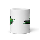 The Tractor Mugs Store John Deere X9 1100 Combine | White glossy mug Quality Farmers Merch
