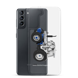 The Tractor Mugs Store Jubilee Edition Silver Tractor | Clear Case for Samsung® Quality Farmers Merch