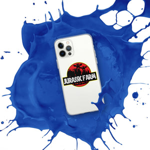 The Tractor Mugs Store JURASSIC FARM | Clear Case for iPhone® Quality Farmers Merch