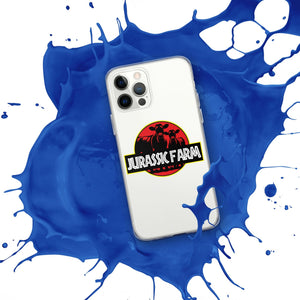 The Tractor Mugs Store JURASSIC FARM | Clear Case for iPhone® Quality Farmers Merch