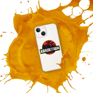 The Tractor Mugs Store JURASSIC FARM | Clear Case for iPhone® Quality Farmers Merch