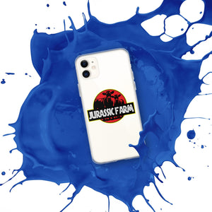 The Tractor Mugs Store JURASSIC FARM | Clear Case for iPhone® Quality Farmers Merch